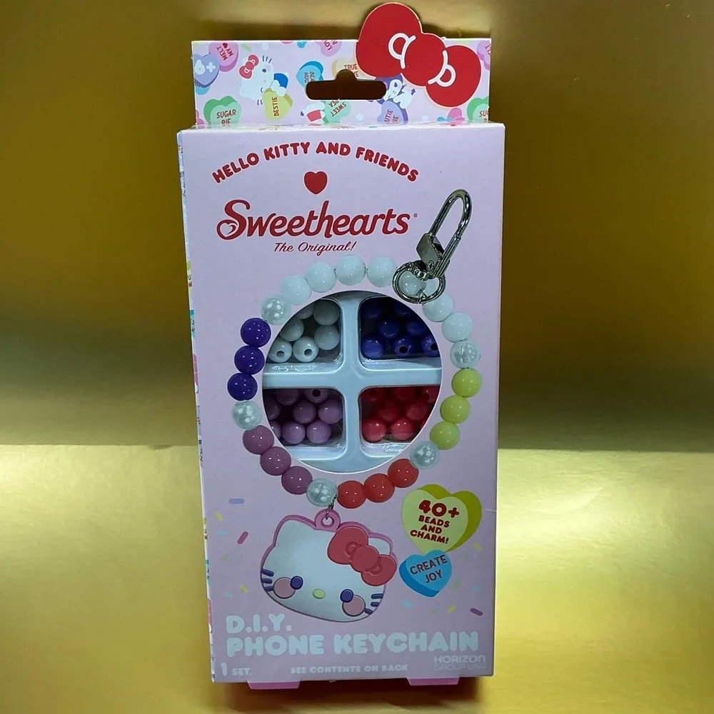 Hello Kitty Own Customize DIY Phone Keychain or Jewelry Beads of Multicolor